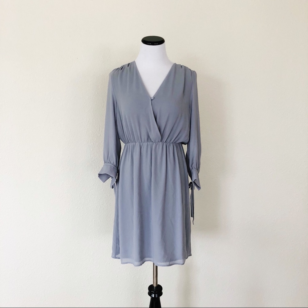 H&M baby blue elegant dress